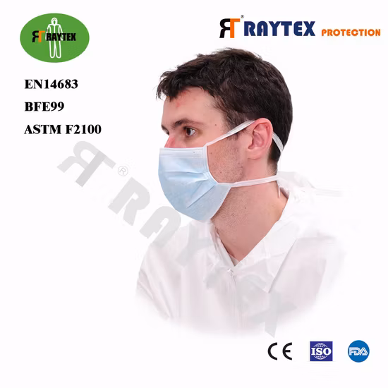 Raytex 11031 Non Woven Fabric 3 Ply Face Mask Earloop Type Factory Supply Directly