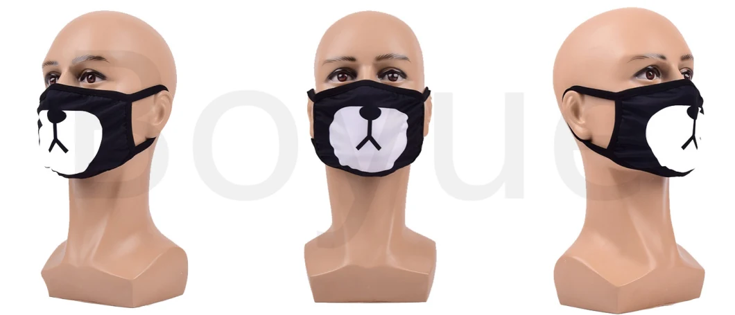 Winter High Quality Christmas Halloween Party Sports Cycling Anti-Dust Customize Logo Cotton Cloth Face Dust Mask