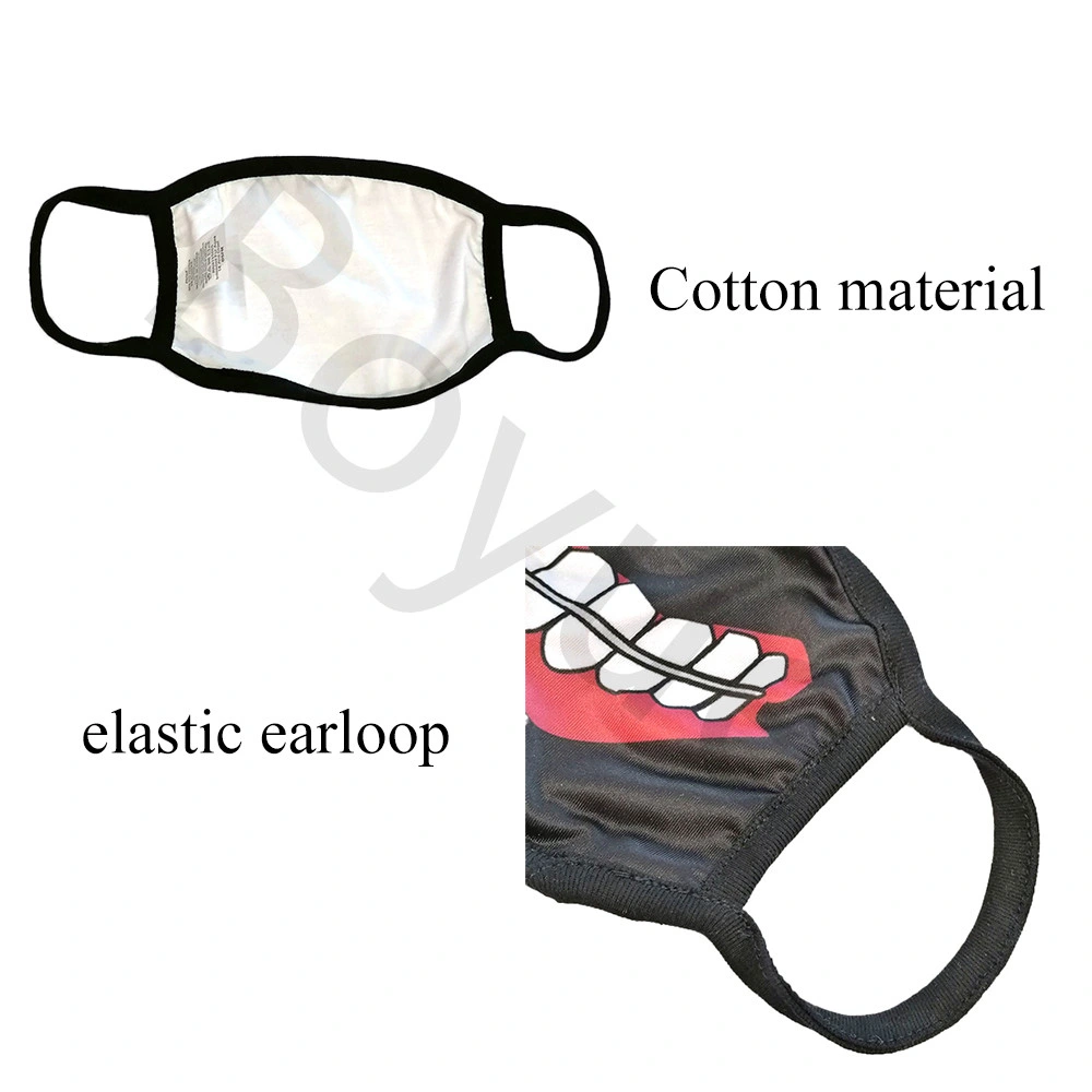 Winter High Quality Christmas Halloween Party Sports Cycling Anti-Dust Customize Logo Cotton Cloth Face Dust Mask