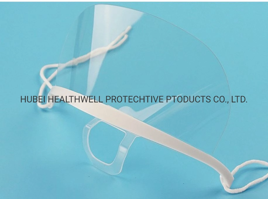Anti Saliva Cover Food Anti-Foam Dust Hanging Ear Type Transparent Mouth Mask